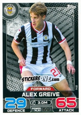 Cromo Alex Greive - SPFL 2022-2023. Match Attax
 - Topps