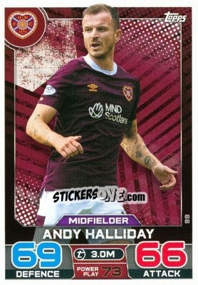 Cromo Andy Halliday - SPFL 2022-2023. Match Attax
 - Topps