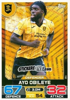 Sticker Ayo Obileye - SPFL 2022-2023. Match Attax
 - Topps
