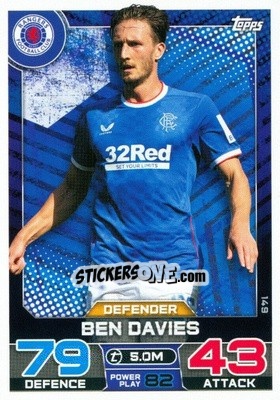 Sticker Ben Davies - SPFL 2022-2023. Match Attax
 - Topps