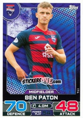 Cromo Ben Paton - SPFL 2022-2023. Match Attax
 - Topps