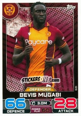 Sticker Bevis Mugabi - SPFL 2022-2023. Match Attax
 - Topps