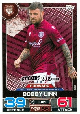 Sticker Bobby Linn - SPFL 2022-2023. Match Attax
 - Topps