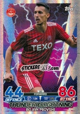 Sticker Bojan Miovski - SPFL 2022-2023. Match Attax
 - Topps