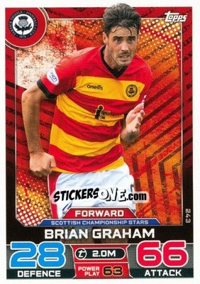 Sticker Brian Graham - SPFL 2022-2023. Match Attax
 - Topps