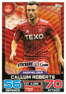 Figurina Callum Roberts - SPFL 2022-2023. Match Attax
 - Topps