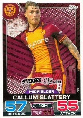 Sticker Callum Slattery - SPFL 2022-2023. Match Attax
 - Topps