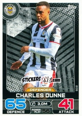Sticker Charles Dunne - SPFL 2022-2023. Match Attax
 - Topps