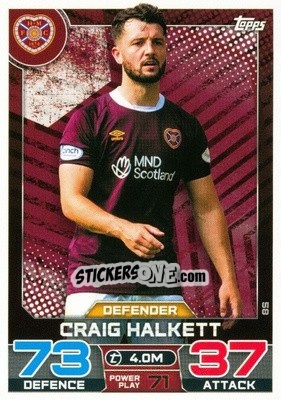 Sticker Craig Halkett - SPFL 2022-2023. Match Attax
 - Topps