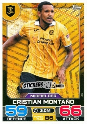Sticker Cristian Montaño - SPFL 2022-2023. Match Attax
 - Topps