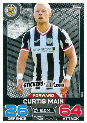 Figurina Curtis Main - SPFL 2022-2023. Match Attax
 - Topps