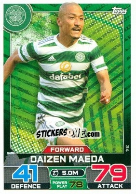 Sticker Daizen Maeda - SPFL 2022-2023. Match Attax
 n. 34 - Topps