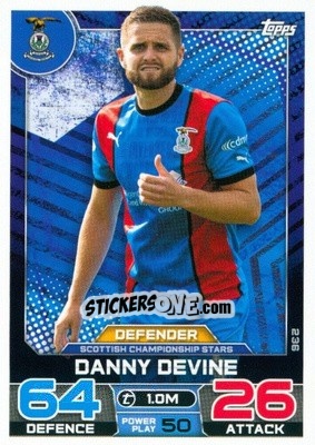 Sticker Danny Devine - SPFL 2022-2023. Match Attax
 - Topps