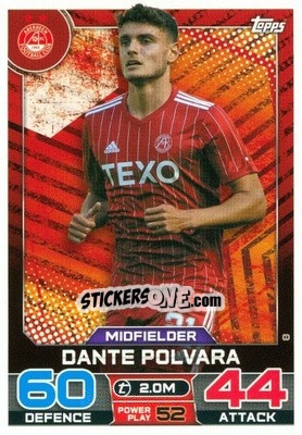 Sticker Dante Polvara - SPFL 2022-2023. Match Attax
 - Topps