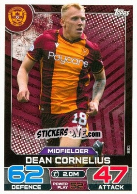 Sticker Dean Cornelius - SPFL 2022-2023. Match Attax
 - Topps