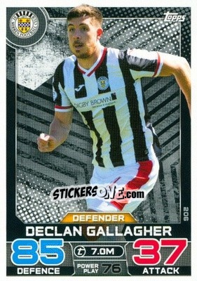 Cromo Declan Gallagher - SPFL 2022-2023. Match Attax
 - Topps