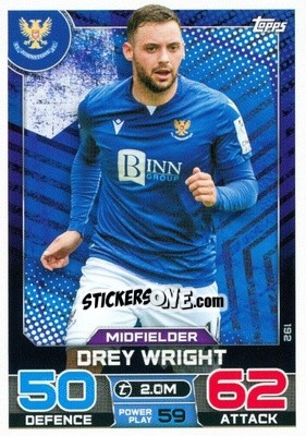 Figurina Drey Wright - SPFL 2022-2023. Match Attax
 - Topps