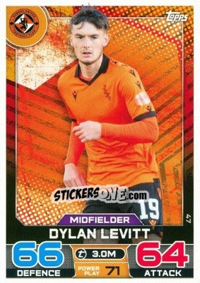 Figurina Dylan Levitt - SPFL 2022-2023. Match Attax
 - Topps