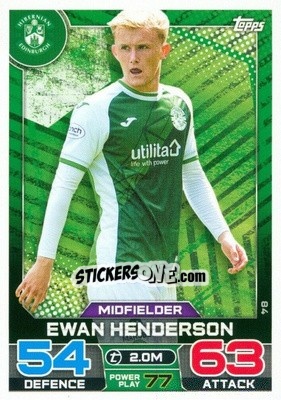 Sticker Ewan Henderson - SPFL 2022-2023. Match Attax
 - Topps