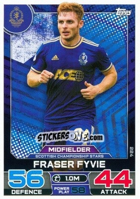 Sticker Fraser Fyvie - SPFL 2022-2023. Match Attax
 - Topps