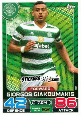 Figurina Giorgos Giakoumakis - SPFL 2022-2023. Match Attax
 - Topps