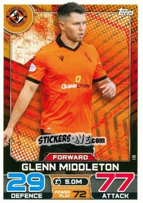 Sticker Glenn Middleton - SPFL 2022-2023. Match Attax
 - Topps