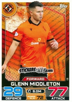 Cromo Glenn Middleton - SPFL 2022-2023. Match Attax
 - Topps