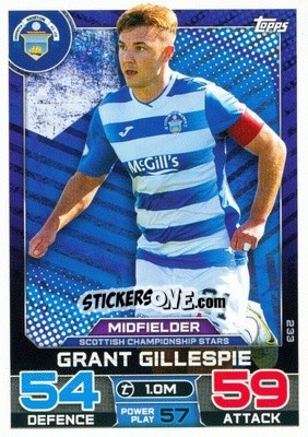 Sticker Grant Gillespie - SPFL 2022-2023. Match Attax
 - Topps