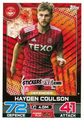 Sticker Hayden Coulson - SPFL 2022-2023. Match Attax
 - Topps