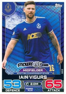 Sticker Iain Vicurs - SPFL 2022-2023. Match Attax
 - Topps