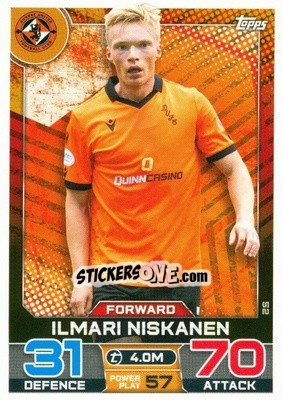 Figurina Ilmari Niskanen - SPFL 2022-2023. Match Attax
 - Topps