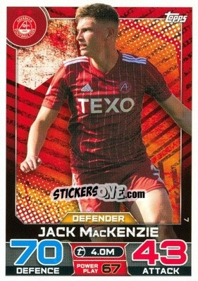 Figurina Jack MacKenzie - SPFL 2022-2023. Match Attax
 - Topps