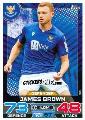 Sticker James Brown - SPFL 2022-2023. Match Attax
 - Topps