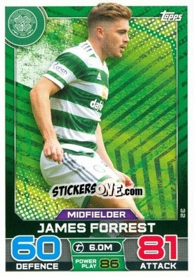 Sticker James Forrest - SPFL 2022-2023. Match Attax
 - Topps