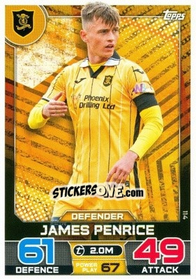 Cromo James Penrice - SPFL 2022-2023. Match Attax
 - Topps