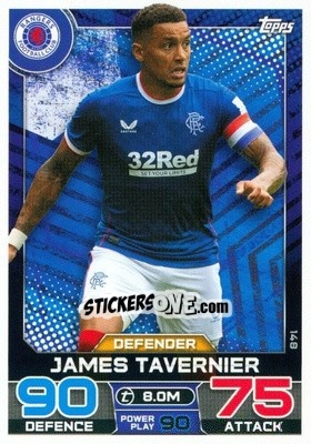 Sticker James Tavernier - SPFL 2022-2023. Match Attax
 - Topps