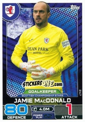 Sticker Jamie MacDonald - SPFL 2022-2023. Match Attax
 - Topps