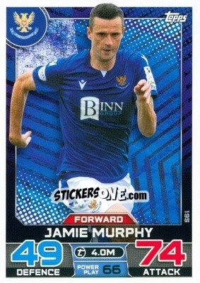 Cromo Jamie Murphy - SPFL 2022-2023. Match Attax
 - Topps