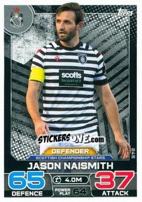 Cromo Jason Naismith - SPFL 2022-2023. Match Attax
 - Topps