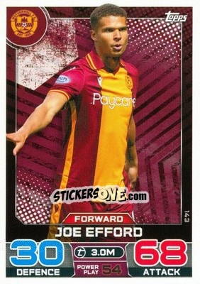 Sticker Joe Efford - SPFL 2022-2023. Match Attax
 - Topps