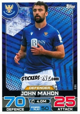 Sticker John Mahon - SPFL 2022-2023. Match Attax
 - Topps