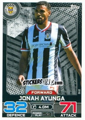 Sticker Jonah Ayunga - SPFL 2022-2023. Match Attax
 - Topps