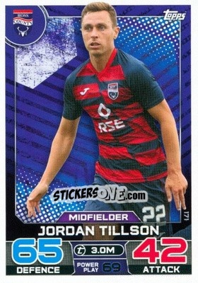 Sticker Jordan Tillson - SPFL 2022-2023. Match Attax
 - Topps