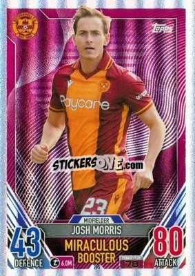 Sticker Josh Morris - SPFL 2022-2023. Match Attax
 - Topps