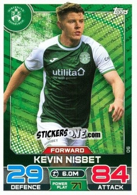 Sticker Kevin Nisbet - SPFL 2022-2023. Match Attax
 - Topps