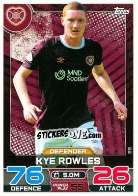 Sticker Kye Rowles - SPFL 2022-2023. Match Attax
 - Topps