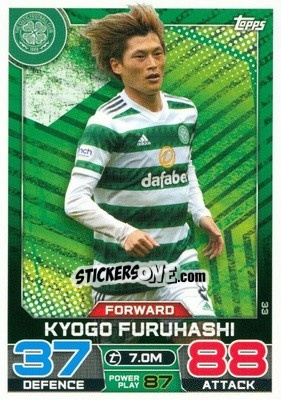 Sticker Kyogo Furuhashi - SPFL 2022-2023. Match Attax
 n. 33 - Topps