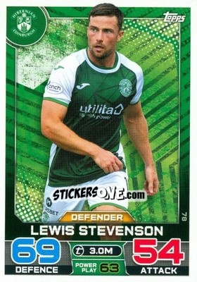 Figurina Lewis Stevenson - SPFL 2022-2023. Match Attax
 - Topps