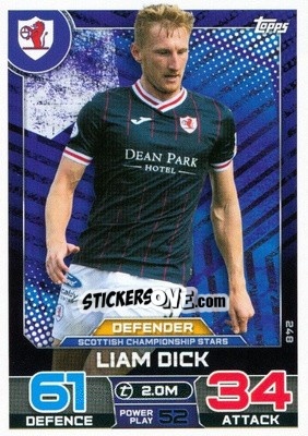 Figurina Liam Dick - SPFL 2022-2023. Match Attax
 - Topps