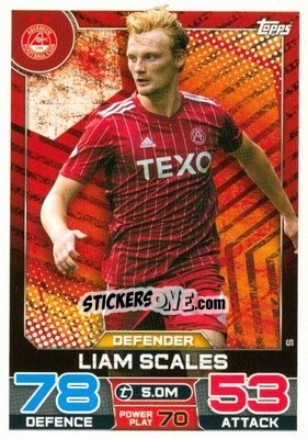 Figurina Liam Scales - SPFL 2022-2023. Match Attax
 - Topps